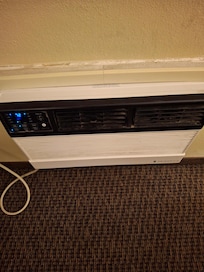 A/C unit was extremely loud. I couldn't hear the television and couldn't sleep. It also had dust /dirt on it.