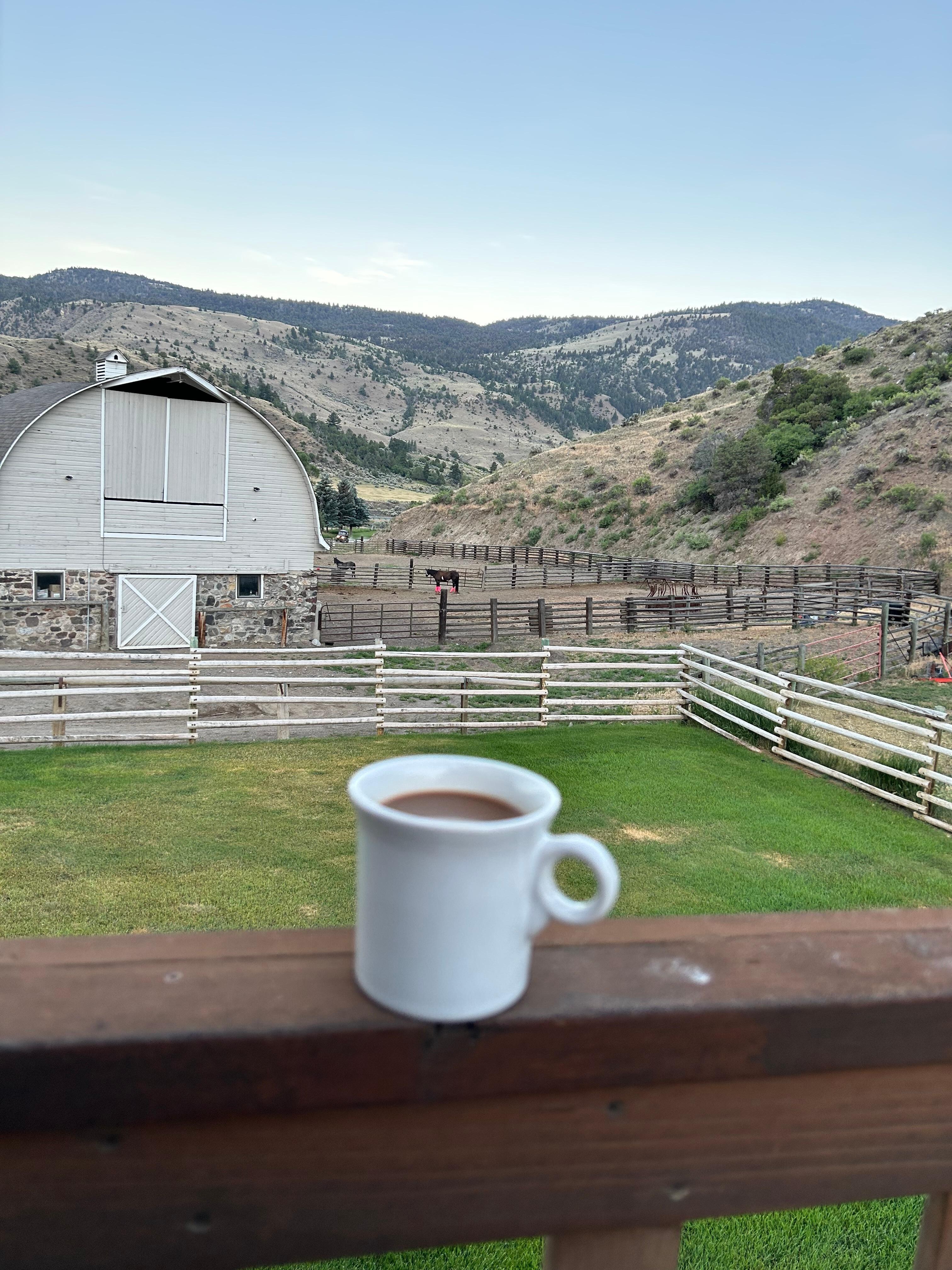 Coffee at sunrise
