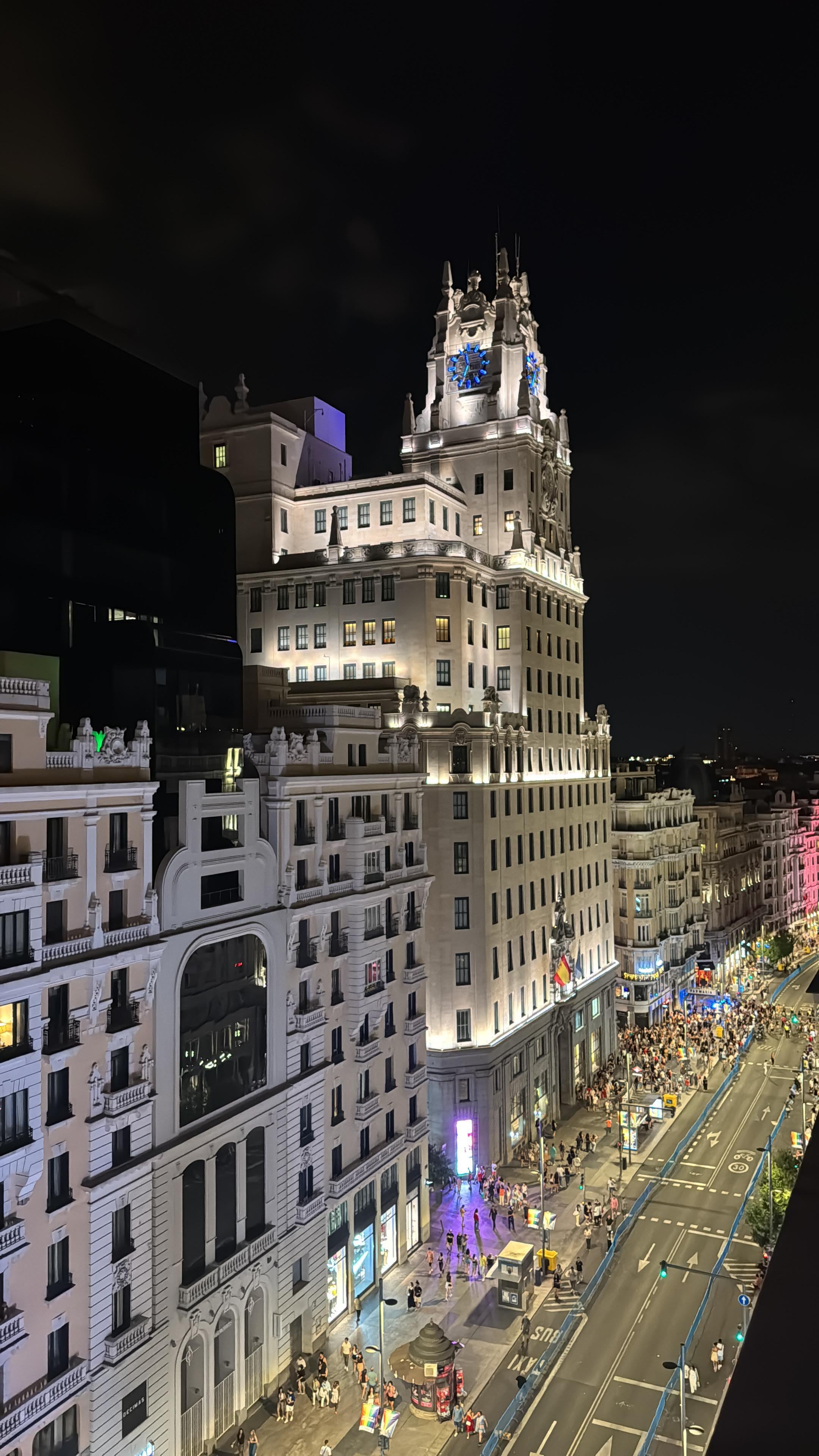 Vista desde el restaurante rooftop,