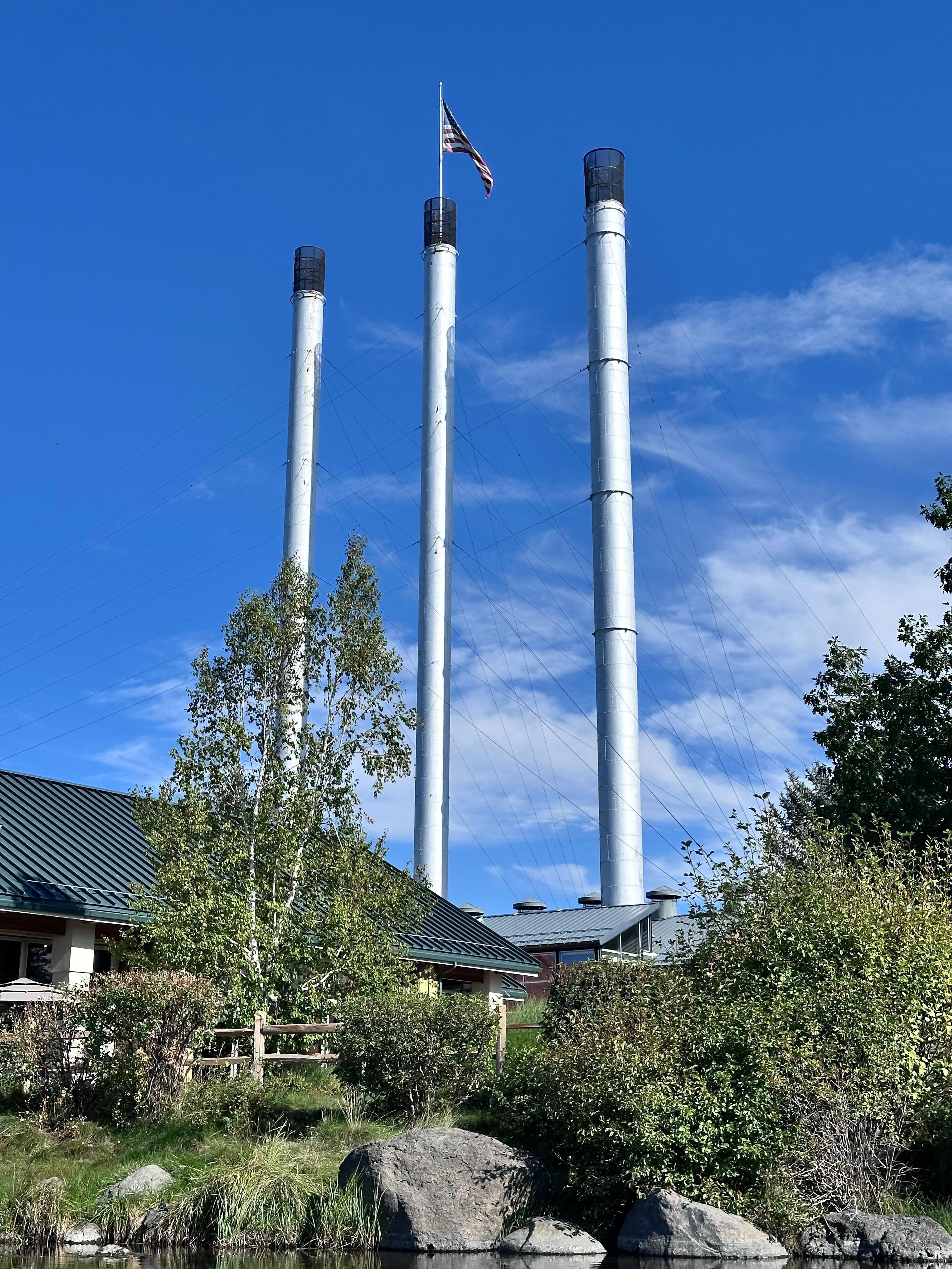 Old Mill District from kayak.