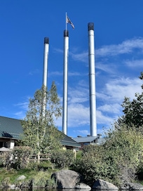 Old Mill District from kayak.