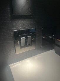 Super dusty around the light switch!