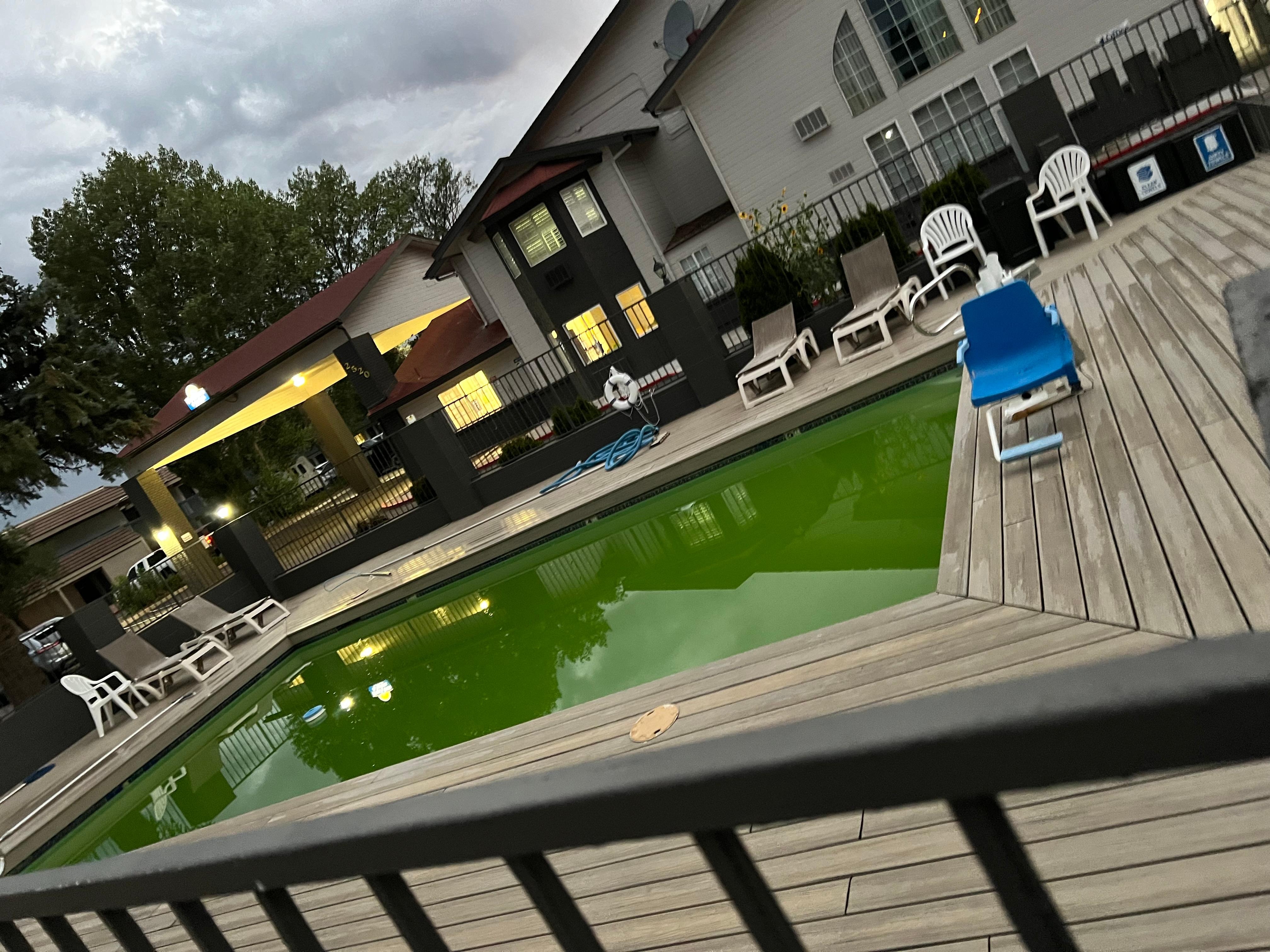 Pool needs to be fixed and cleaned.