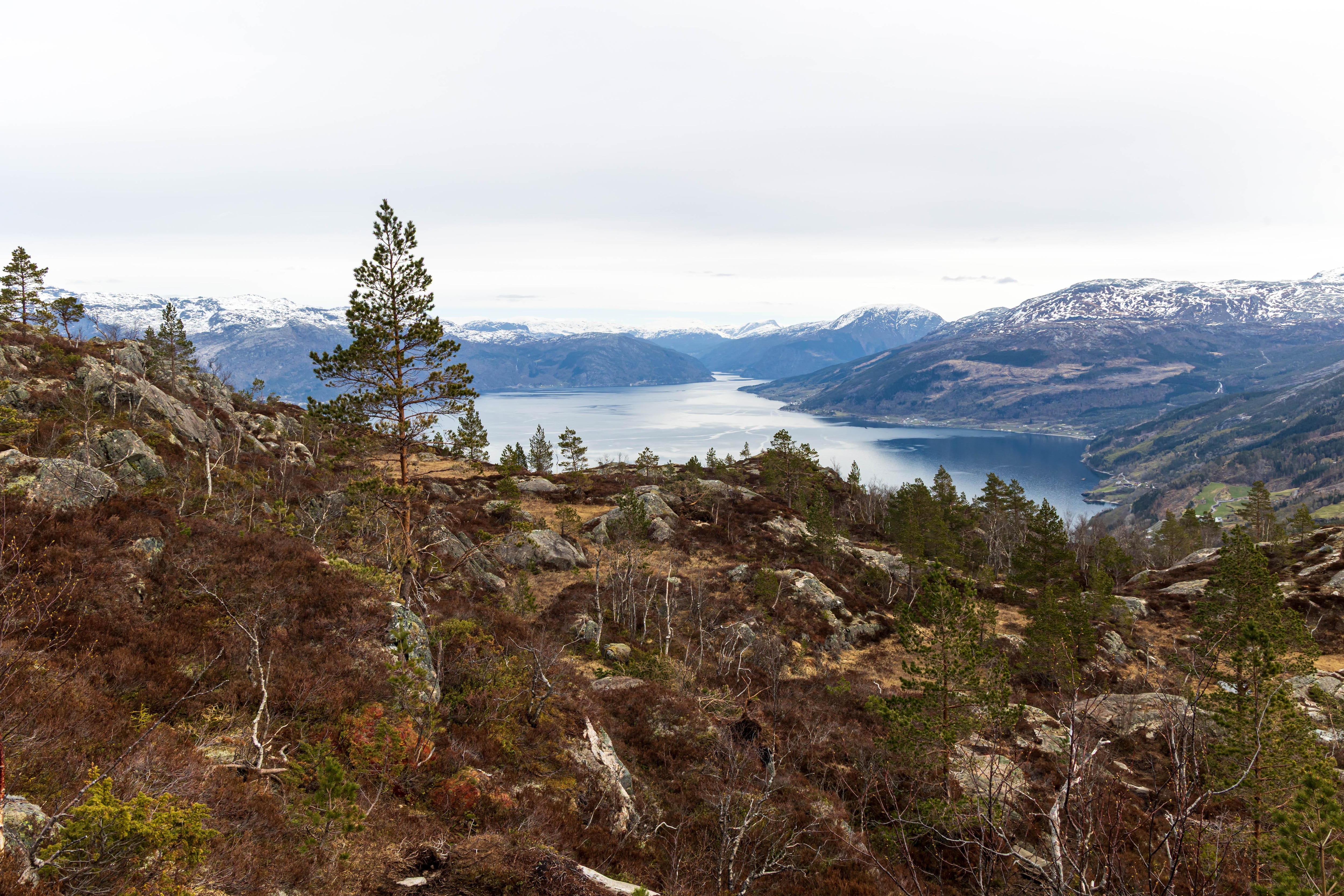 View from the hike up Samlen