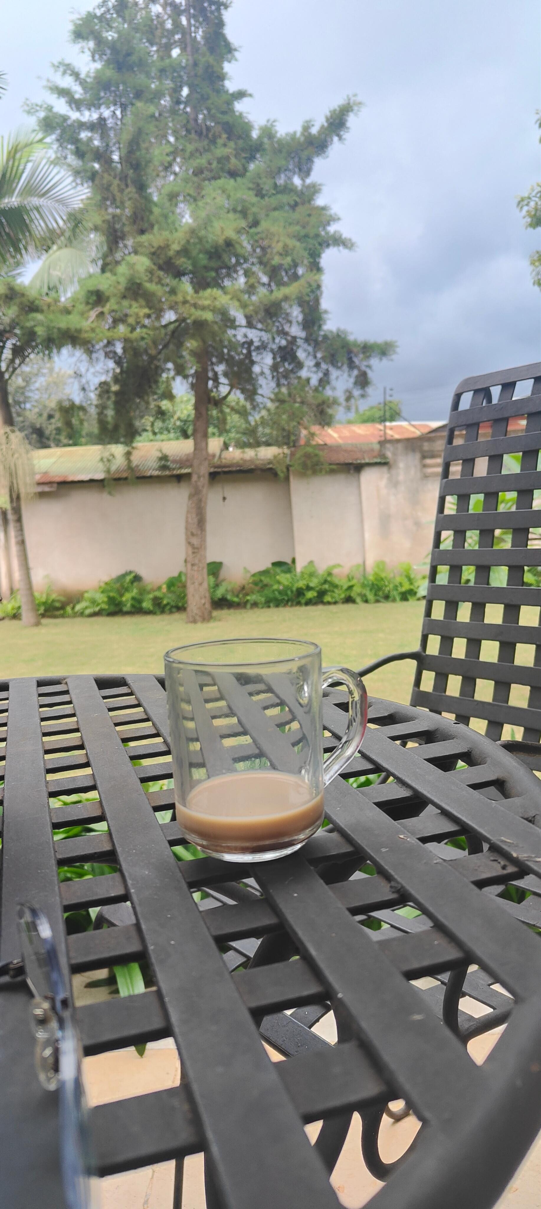 Sitting outside on the patio enjoying the crisp cool air of arusha in the morning is just bliss.