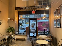 Madman expresso next to the hotel. Great stop