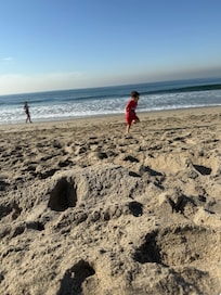 This is the beach directly in front