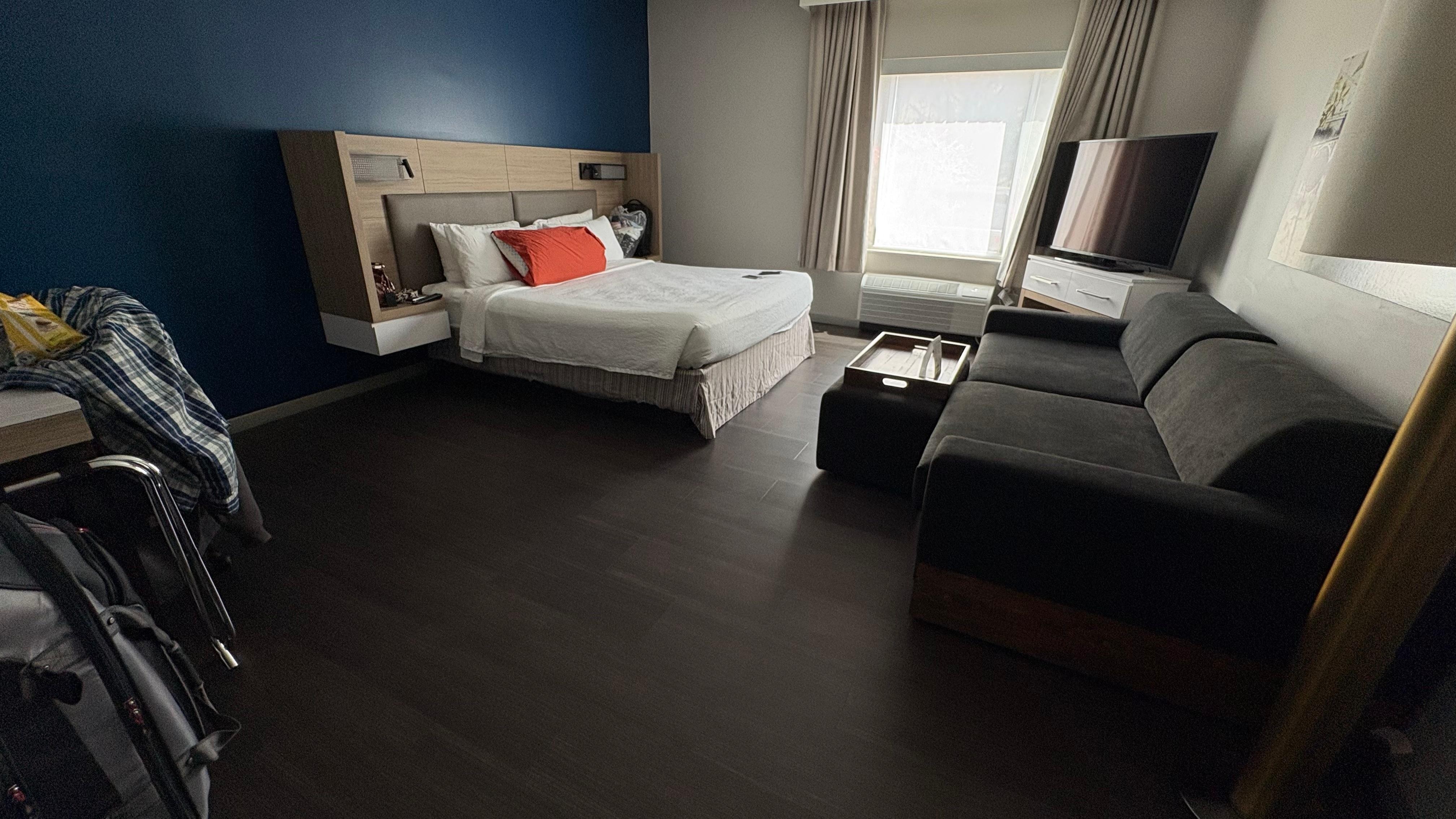 Similar to a studio apartment it’s perfect size 