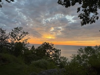 sunset from bluff