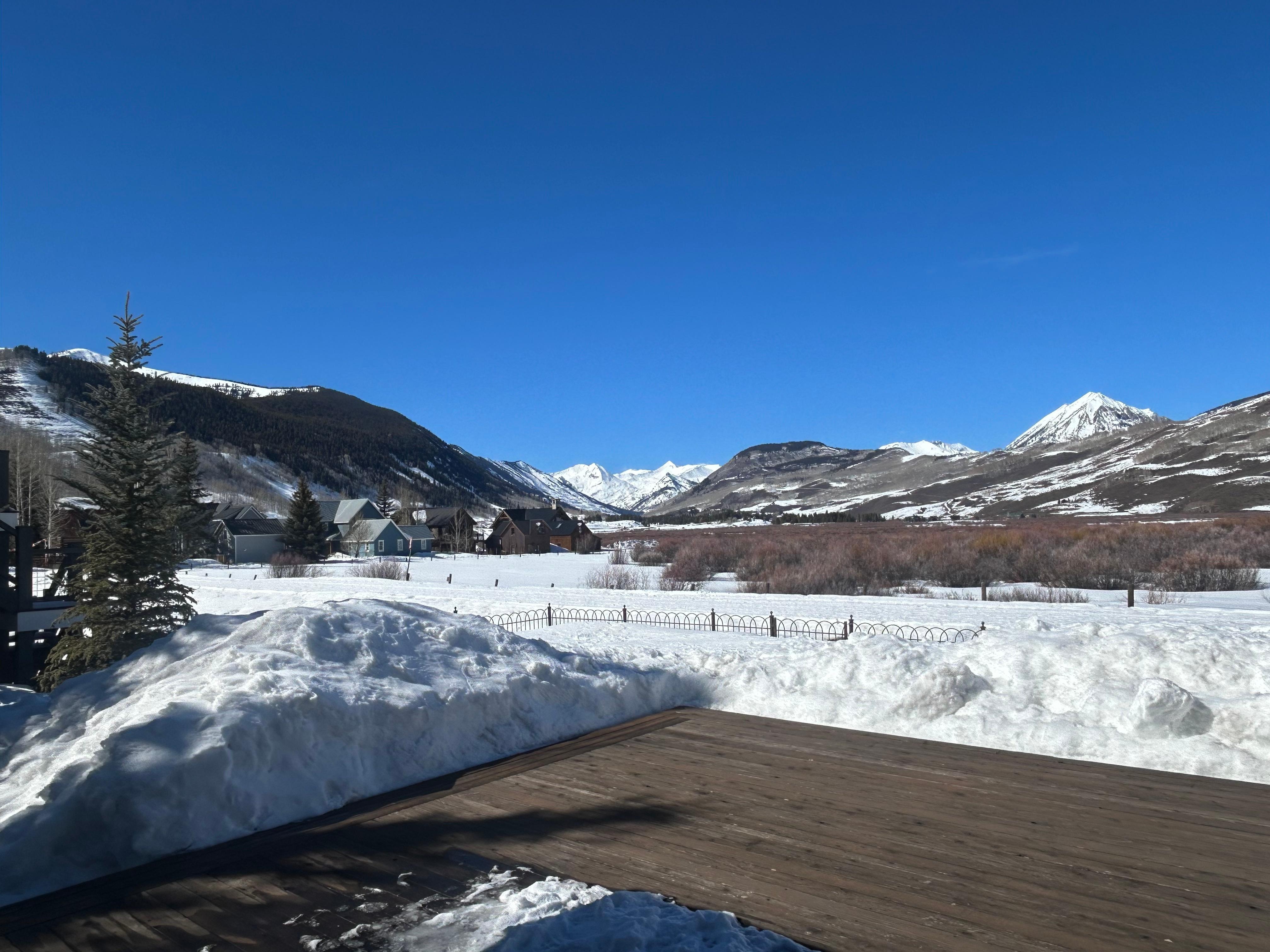 View from back deck.