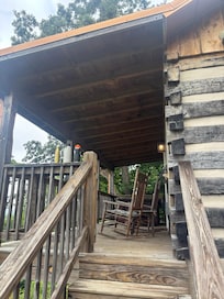entrance of cabin