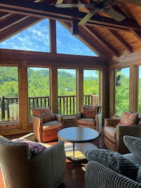 Such a beautiful room to enjoy the view from.
