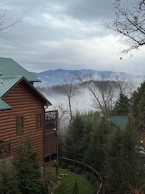 Early morning view from deck