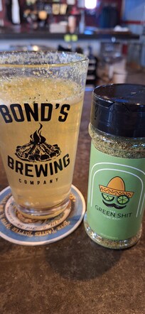 Stopped at Bond's Brewing Company for a refreshing beverage.