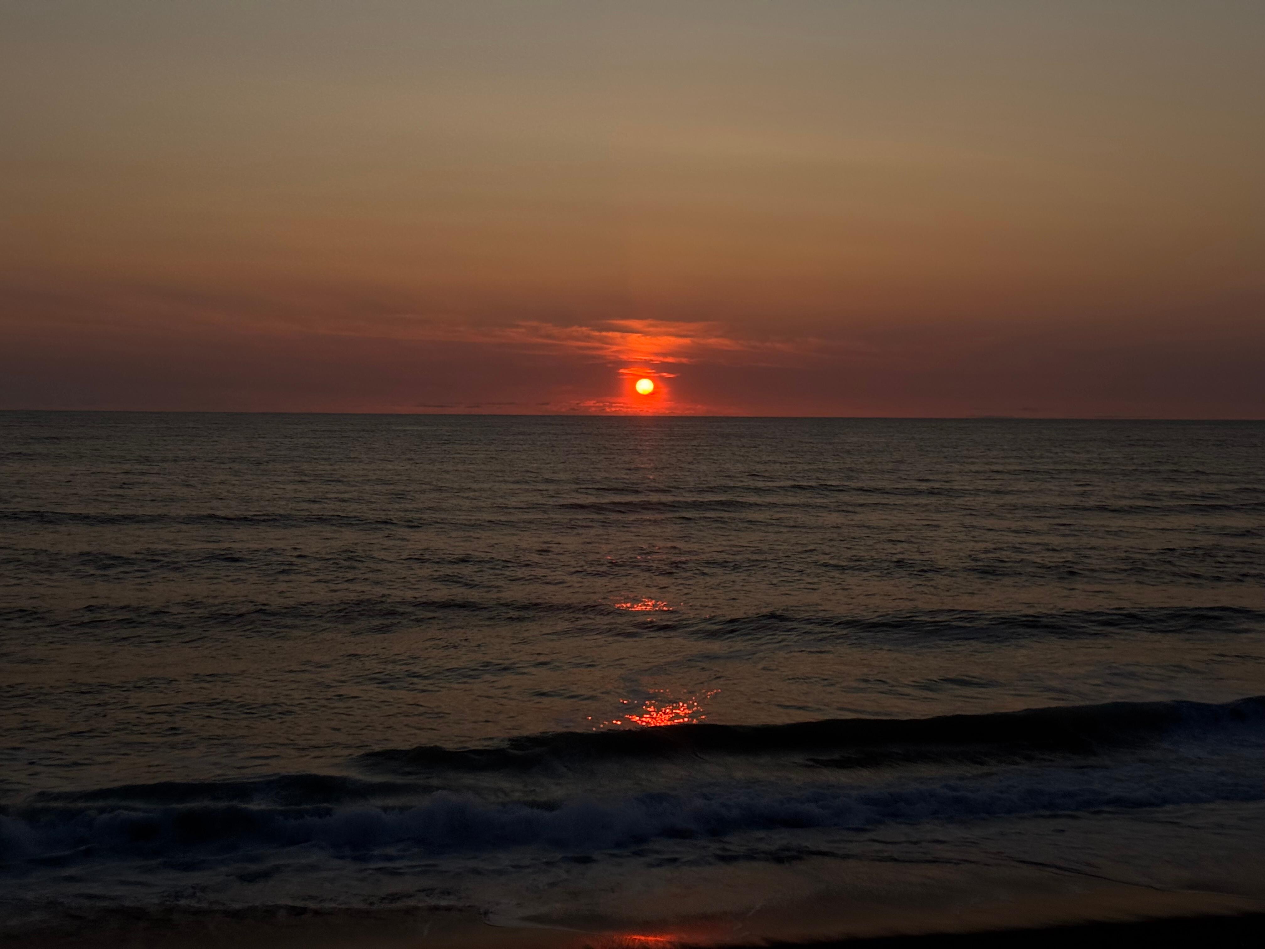 Sunset from the patio. 