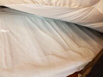 Bed with support slats