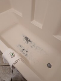 Bathroom tub worn out