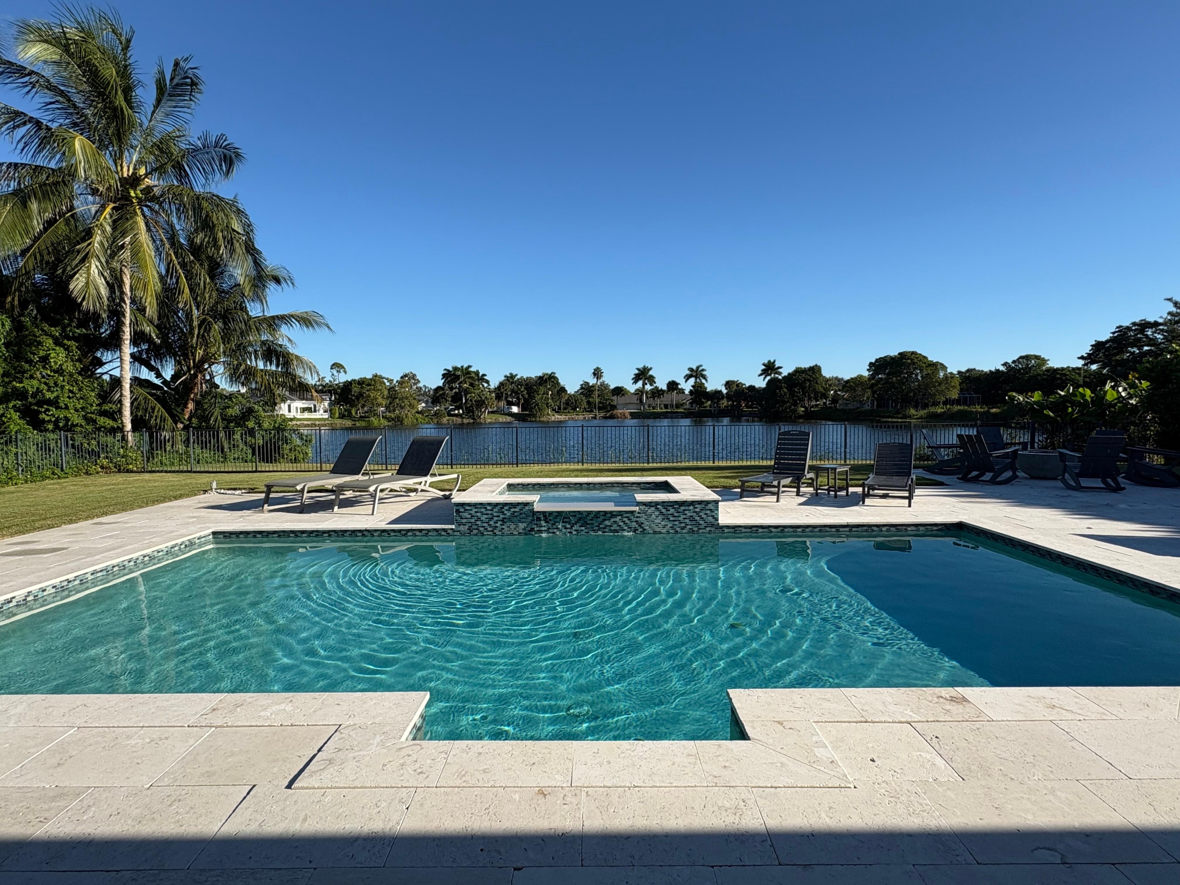 Mornings by the pool
