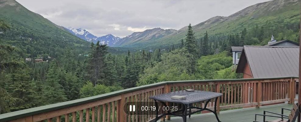 Eagle River cabin view (right side)