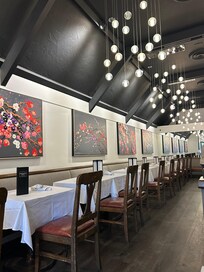 Pangea. Cozy restaurant. Food with an Asian twist.