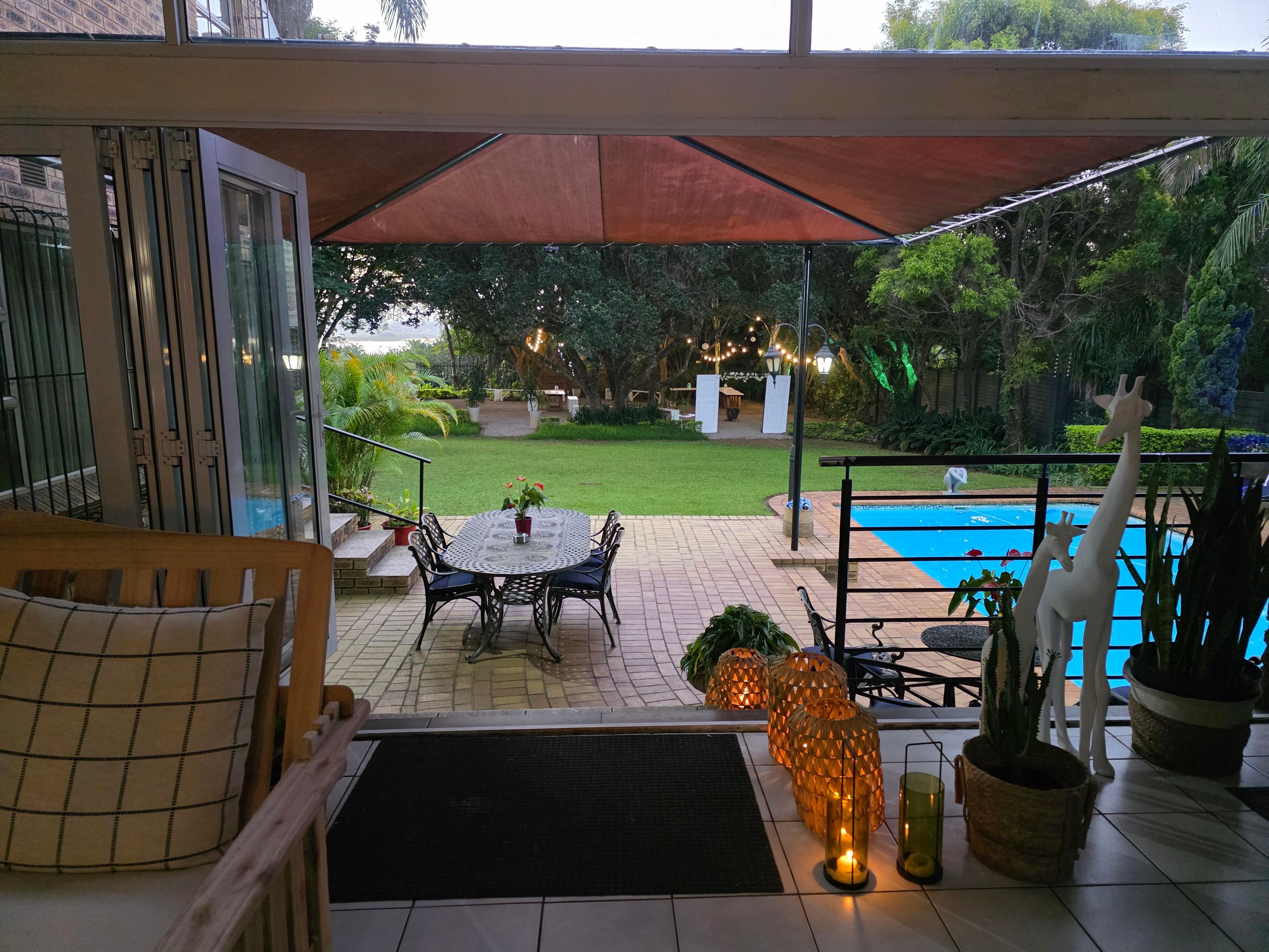 View looking out from patio