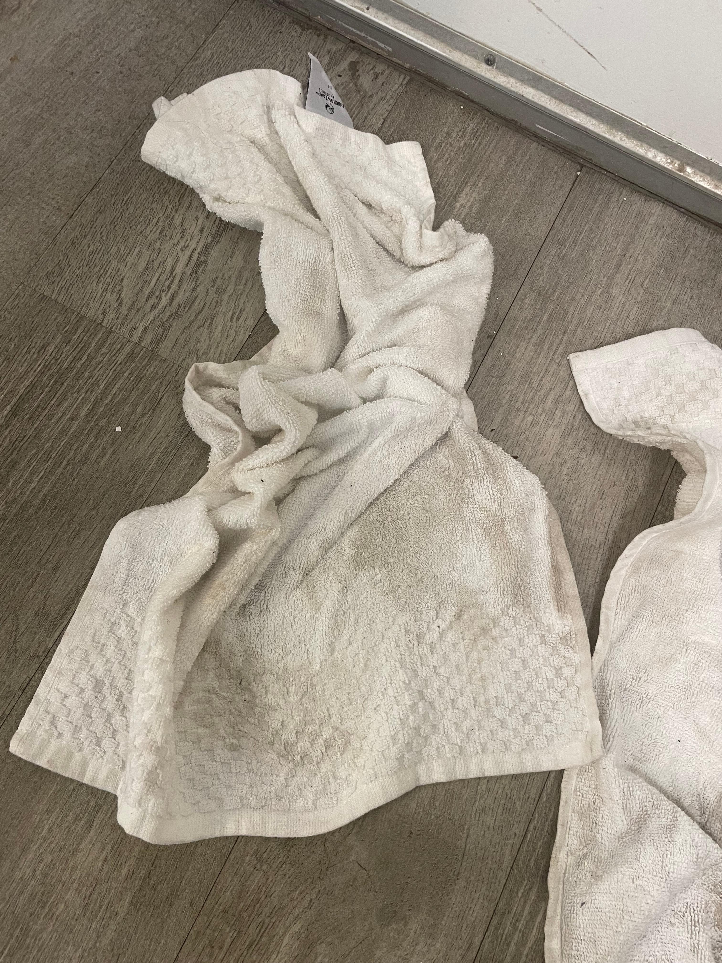 This was how filthy the floors were. 