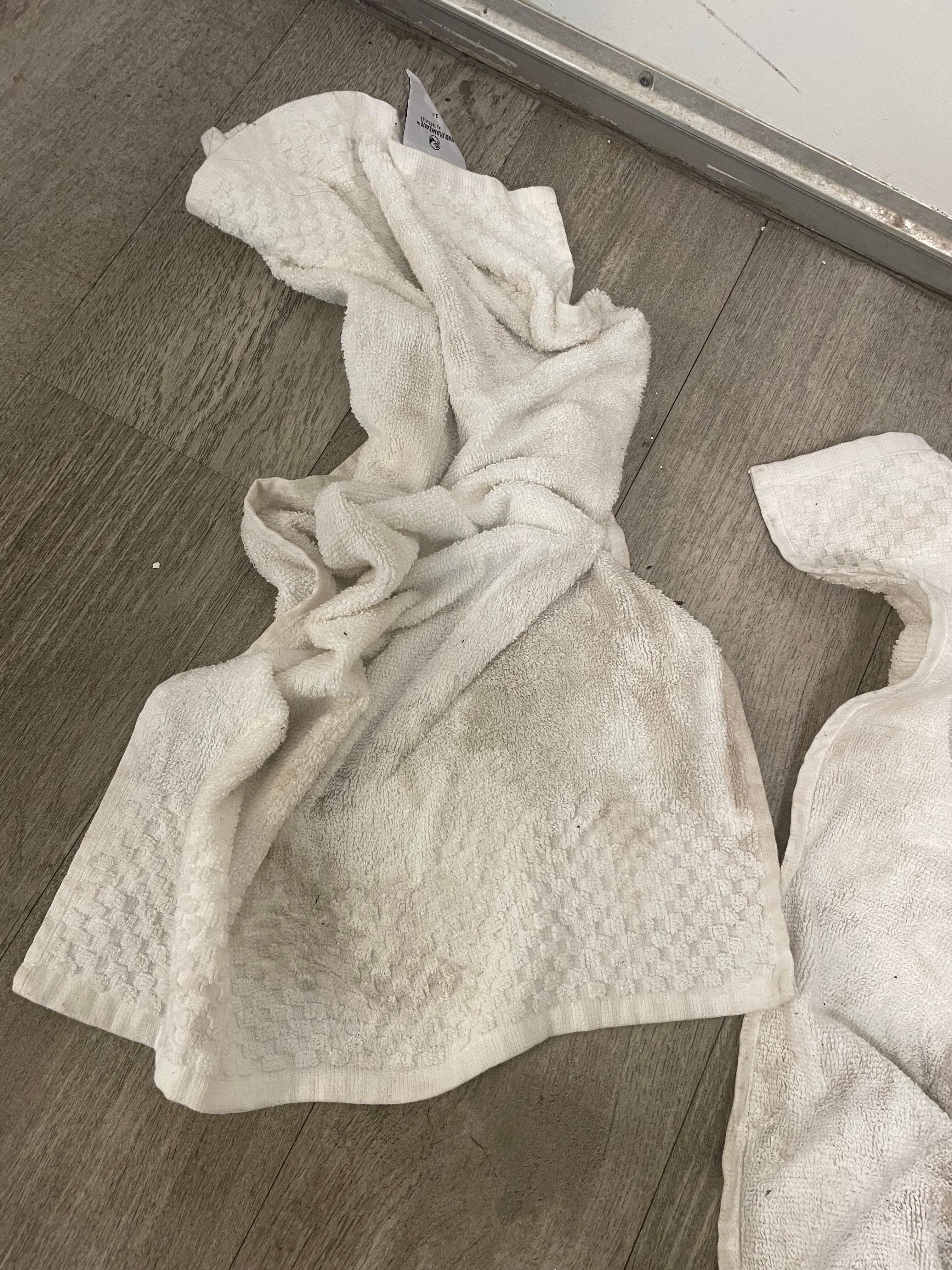 This was how filthy the floors were. 