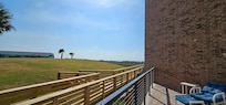 Our patio view of the beach