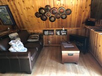 Main room of cabin/sleeper couch