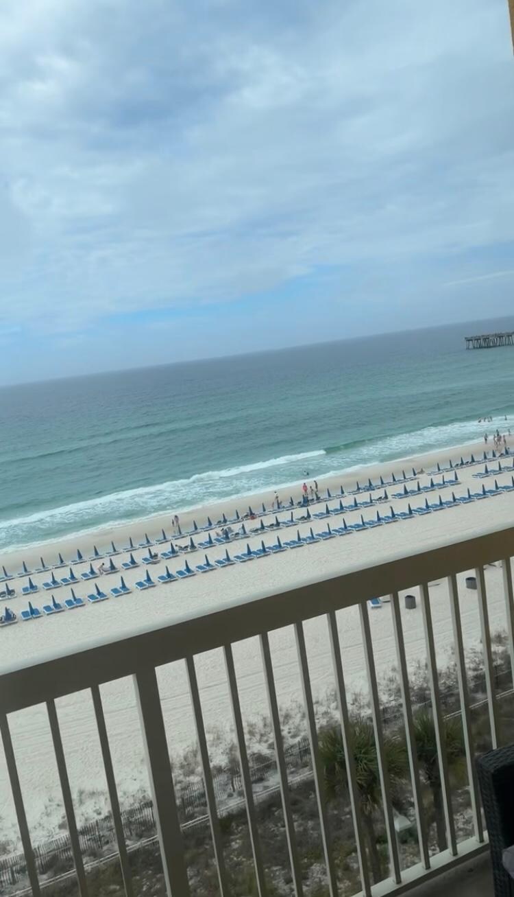 Morning view from balcony.