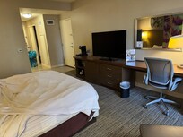 View of the room from by the window.