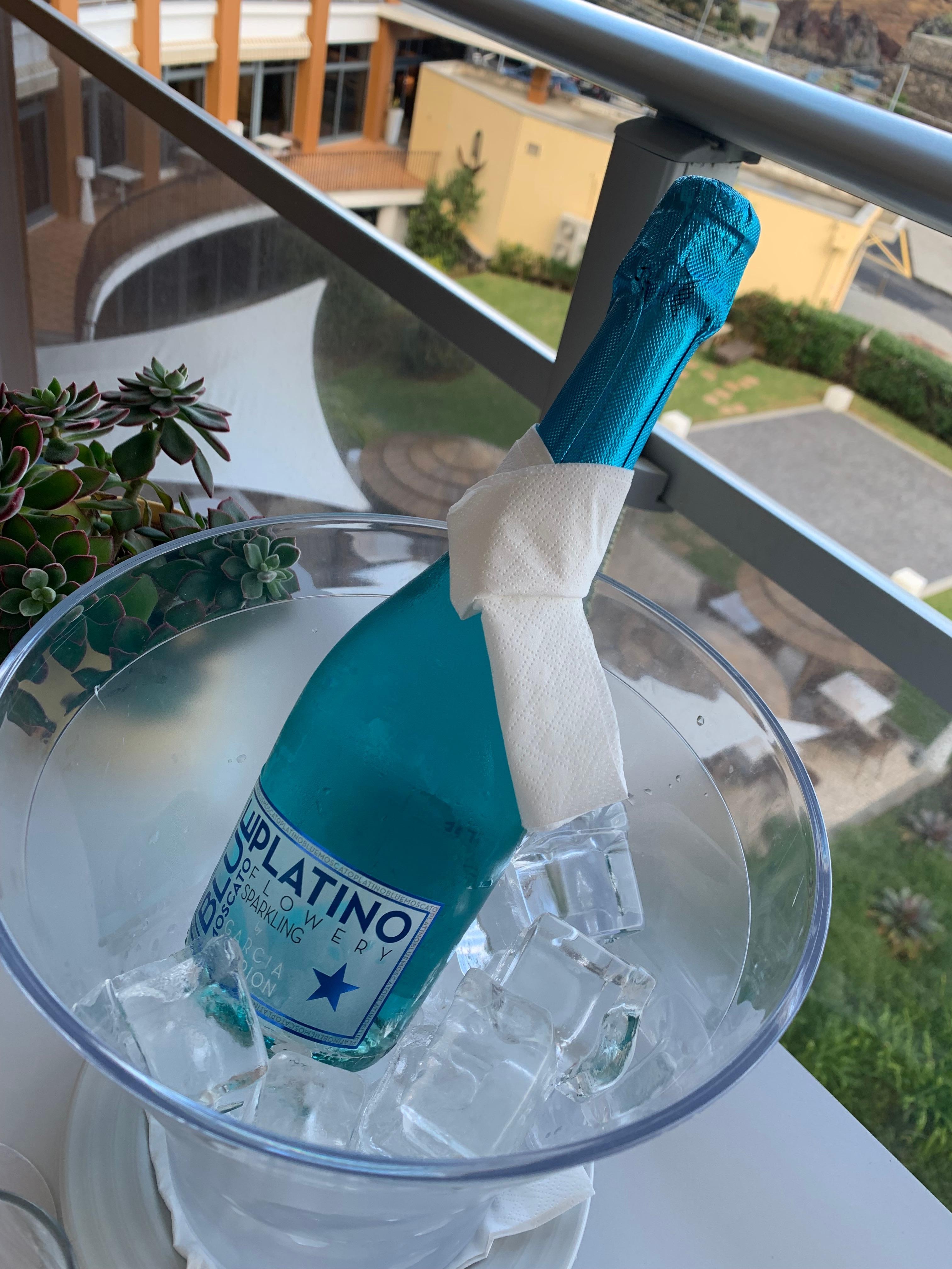 We had a welcome drink and this was ready in our room for our arrival