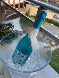 We had a welcome drink and this was ready in our room for our arrival