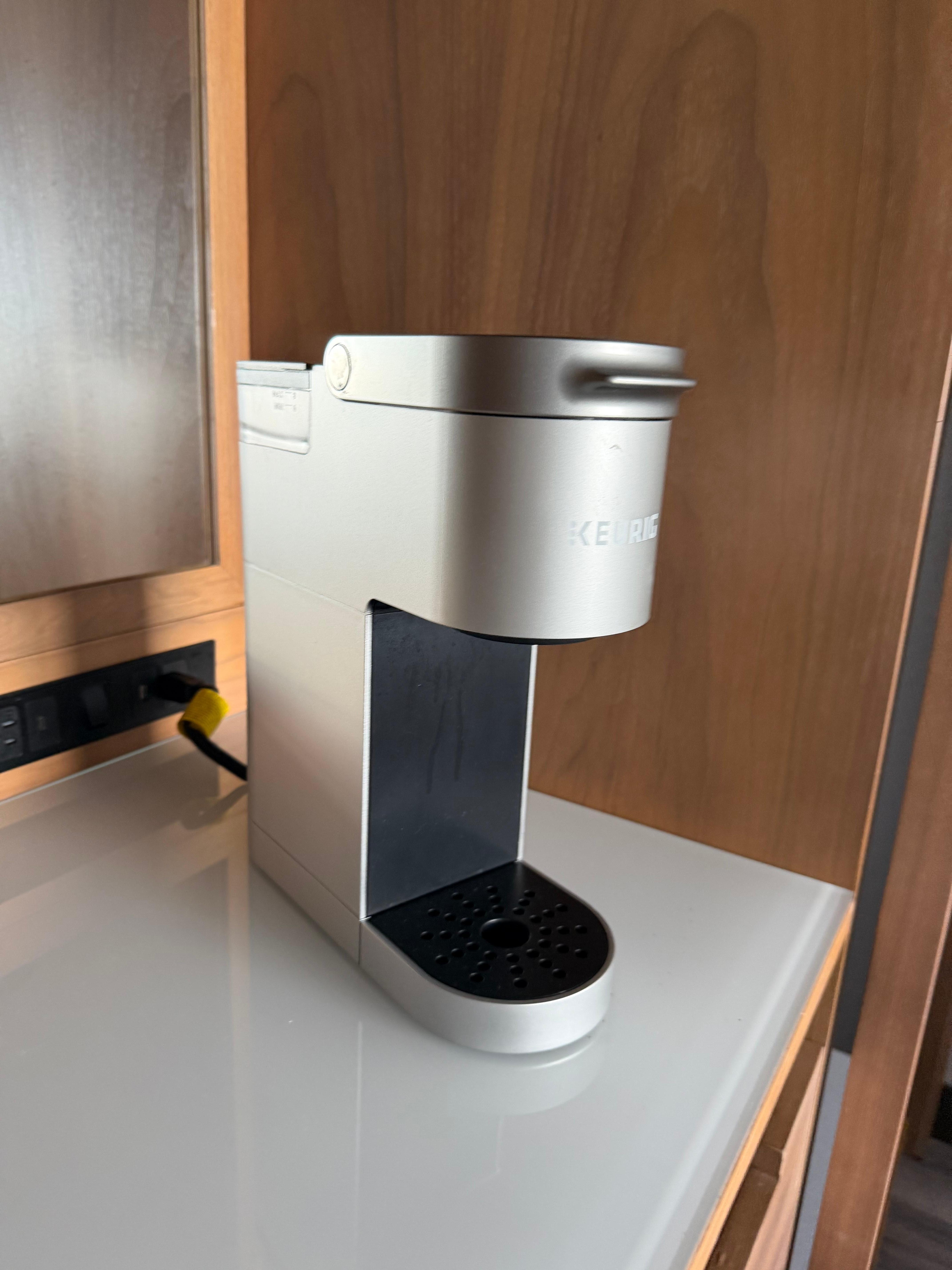 The dreaded coffee maker in the hotel room. 