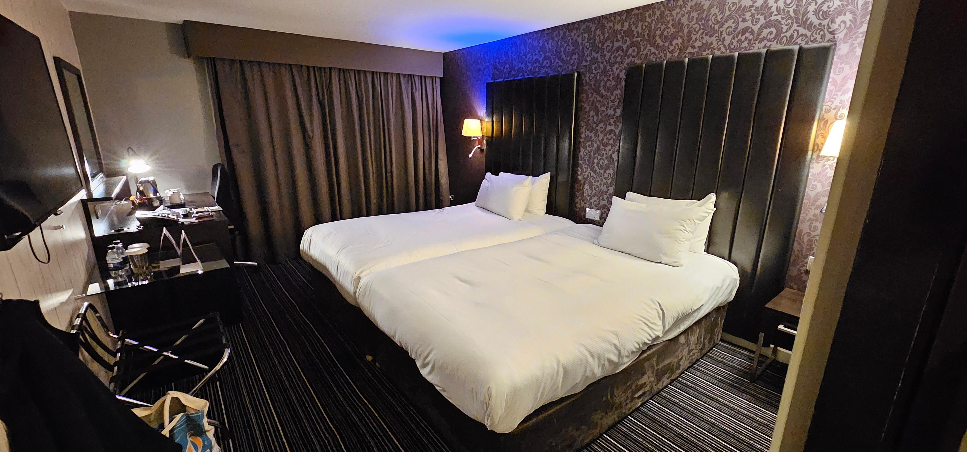 When my wife and I booked. There was only a twin room left available.  We just pushed the beds together.. perfect. It made one gigantic bed