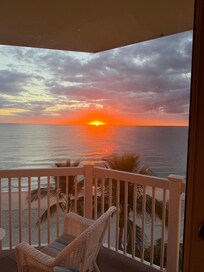 Sunrise on the balcony!