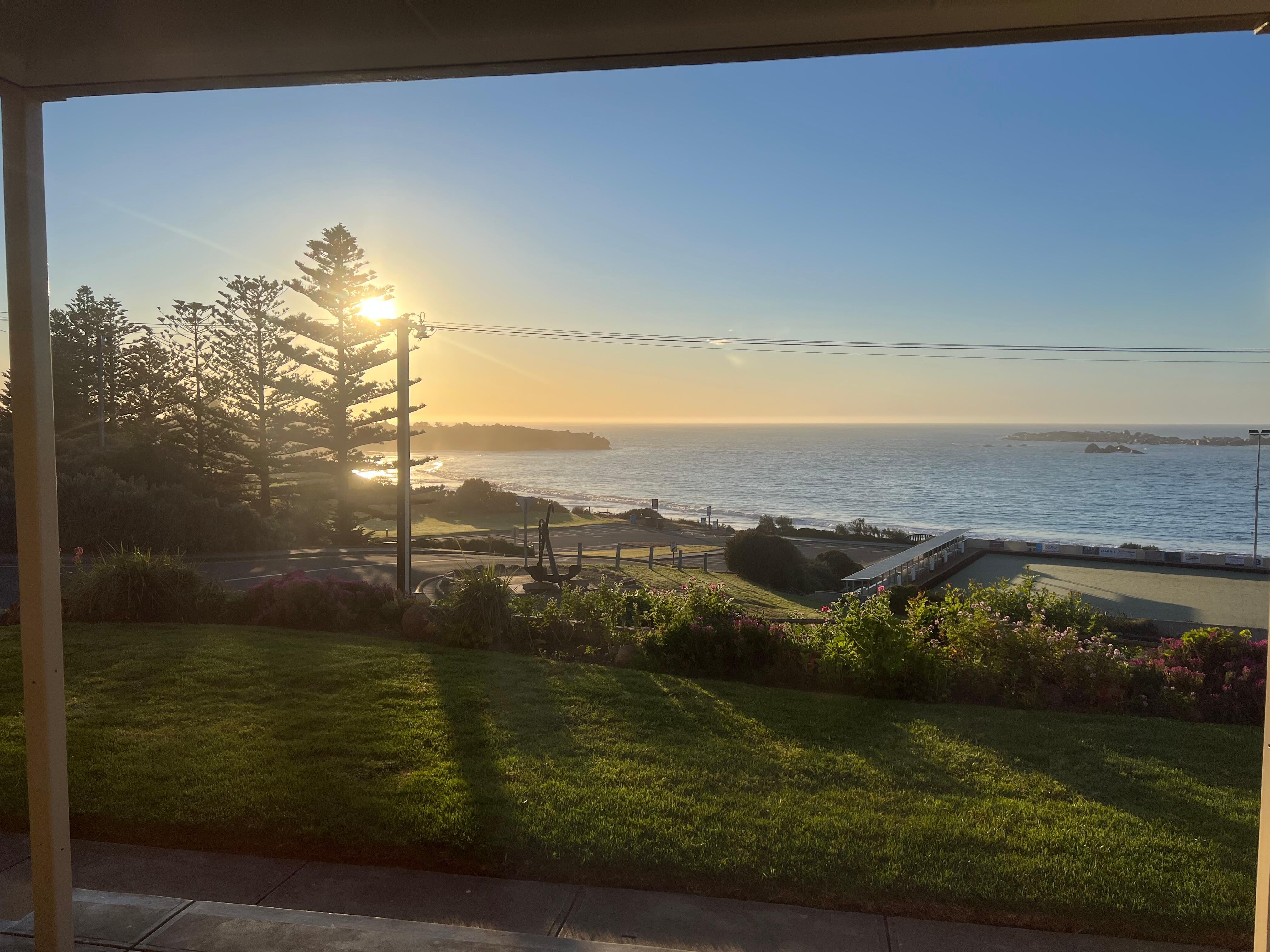 Sunrise from the unit