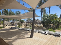 View of the restaurant near the beach