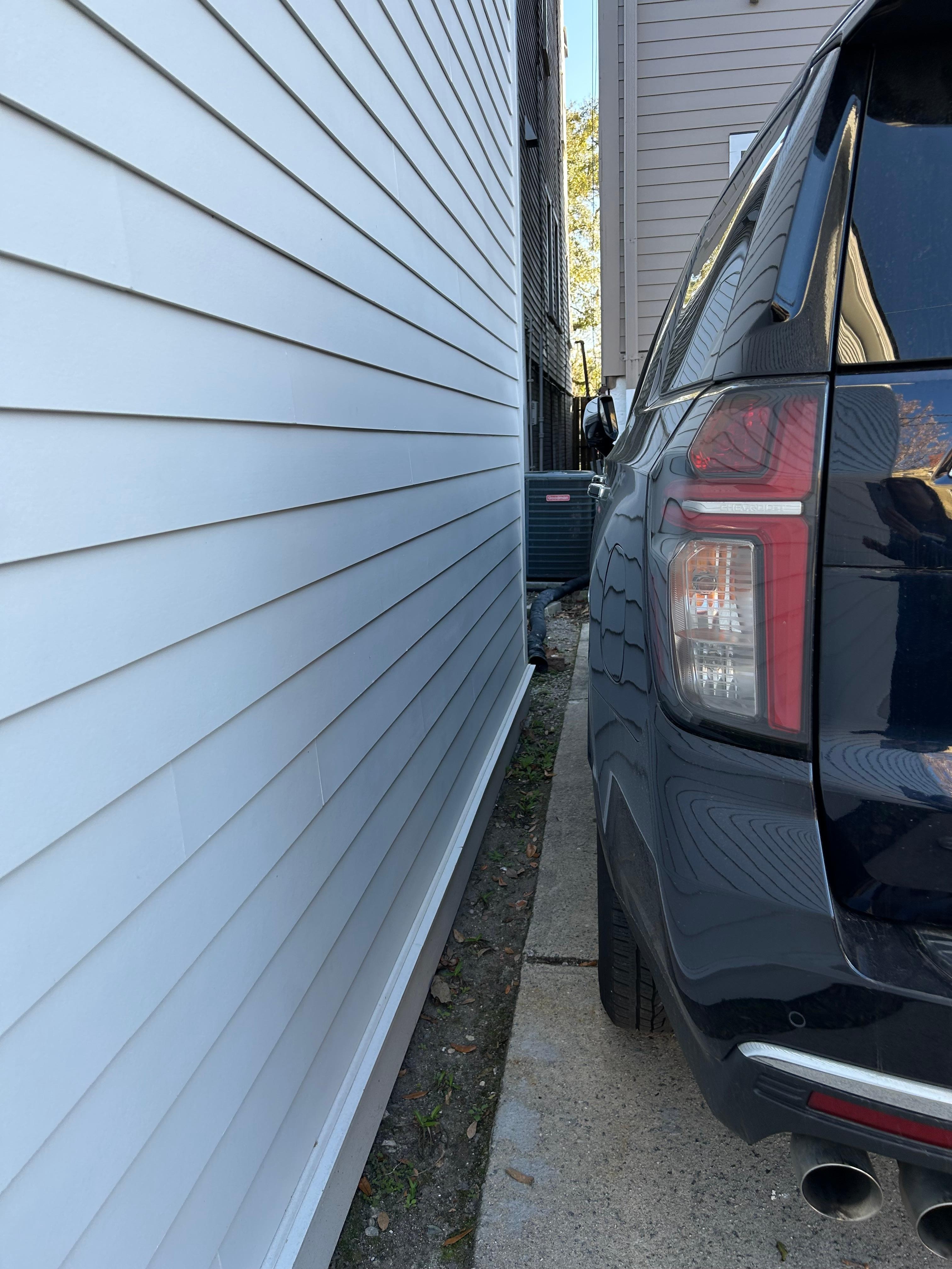 Not much room to park. 