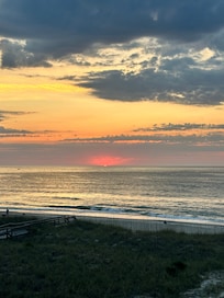 Beautiful sunrise from deck