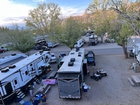 Our RV neighborhood from the deck. I counted it as a plus