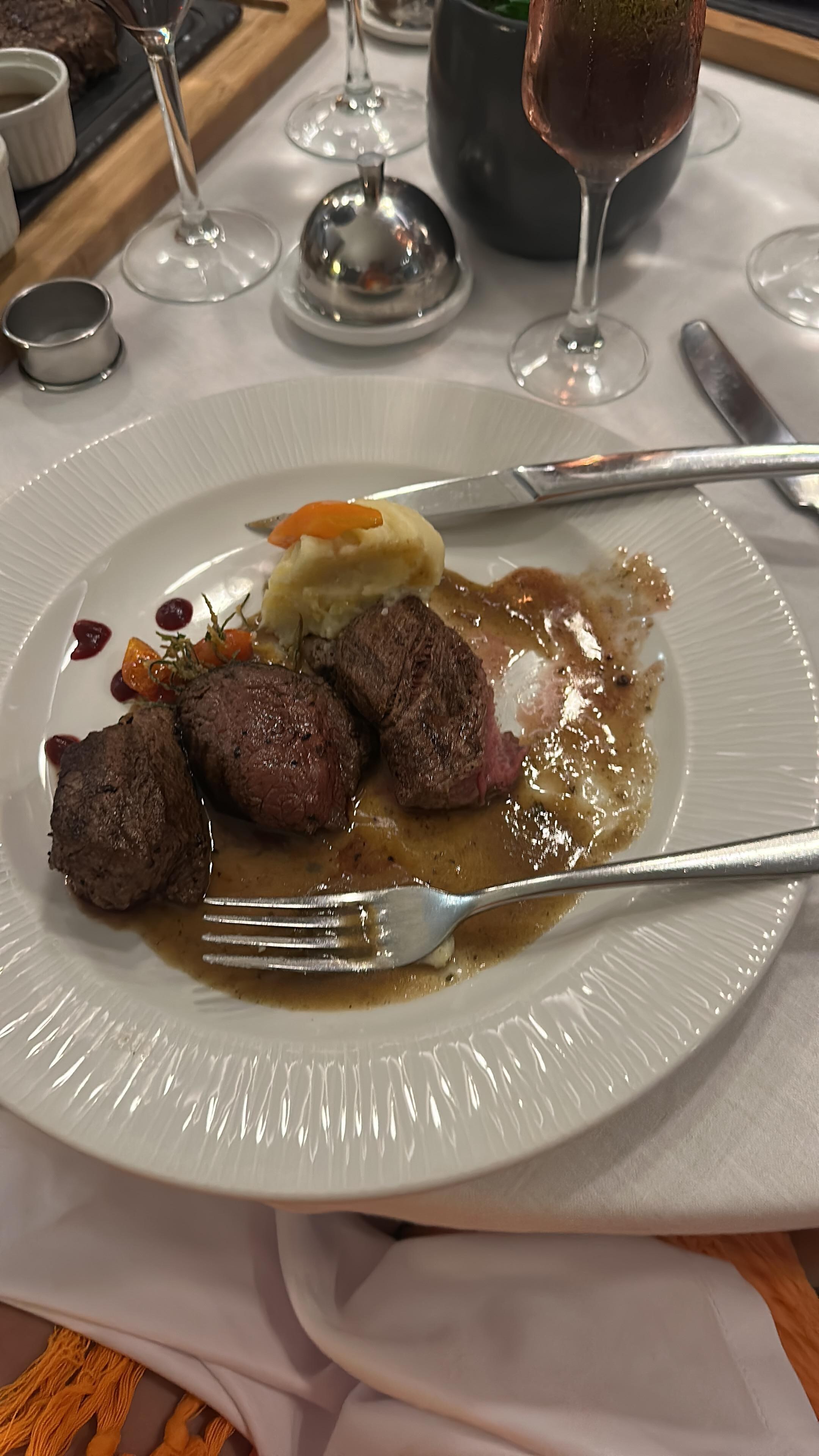 Magna had the best steak dinner 