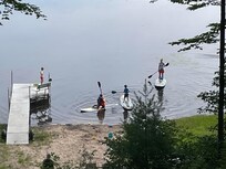 Kids of all ages enjoying the lake!