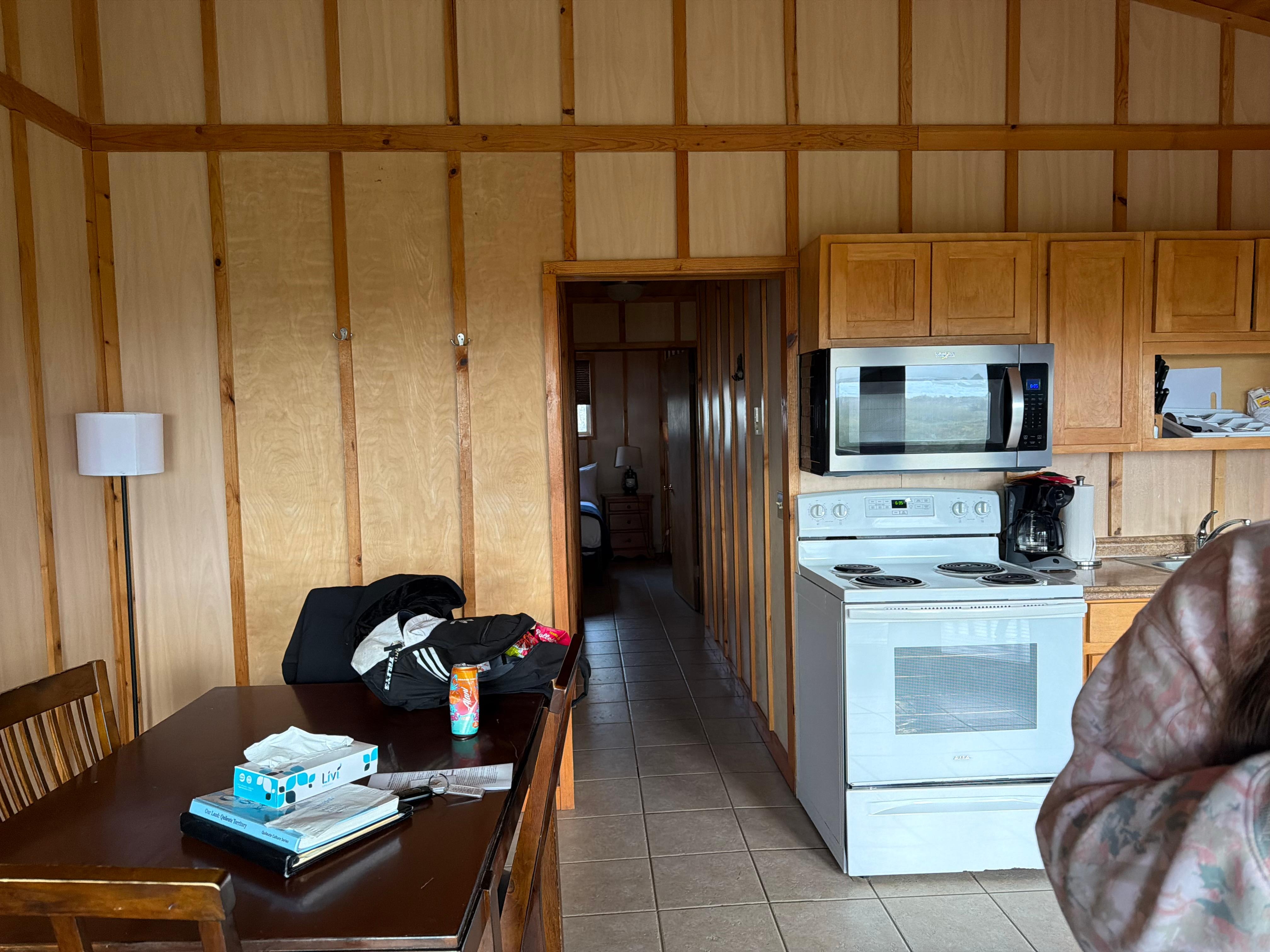 View into our room from living room. 