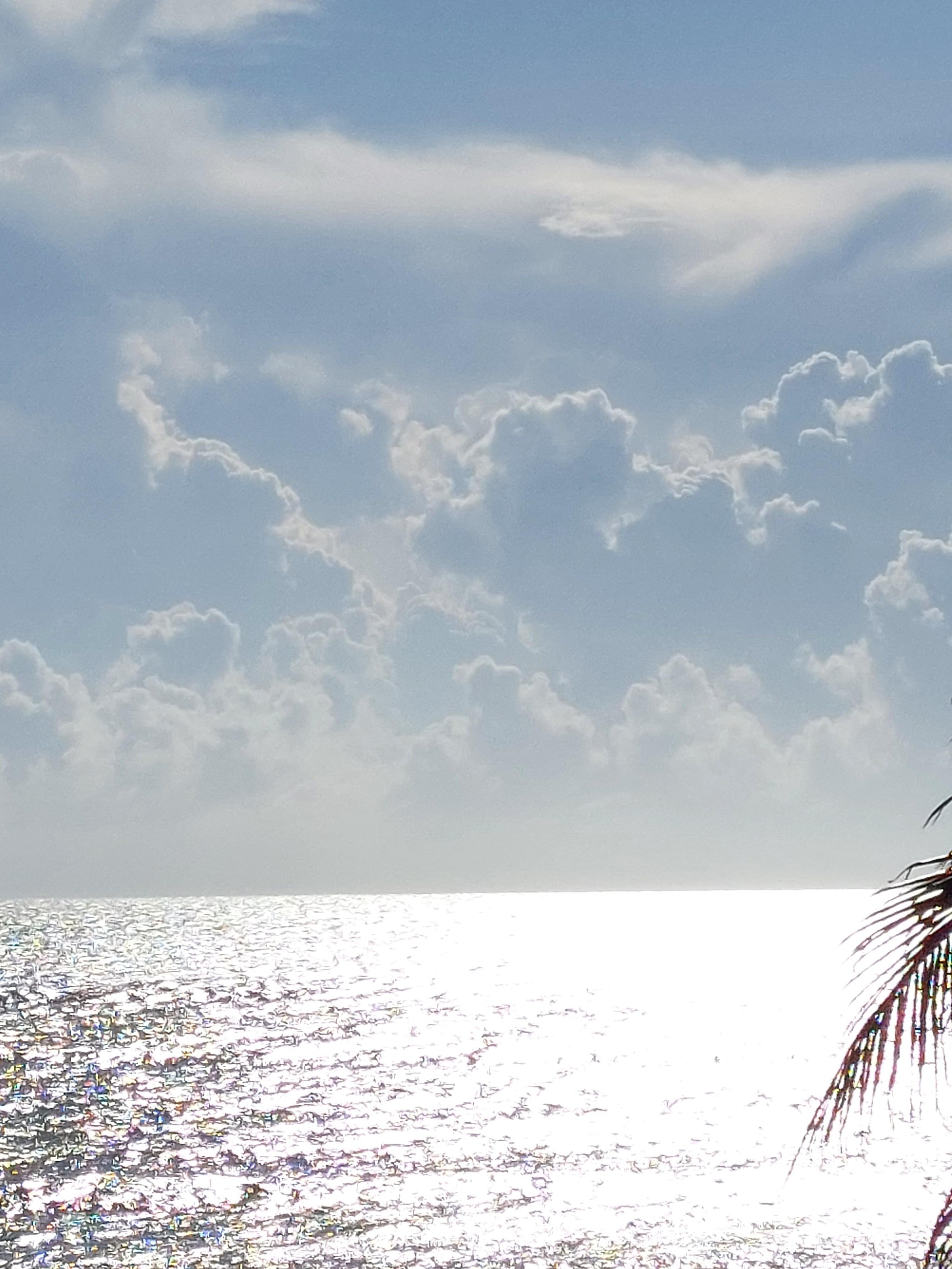 from the balcony - storm ERIN offshore..  