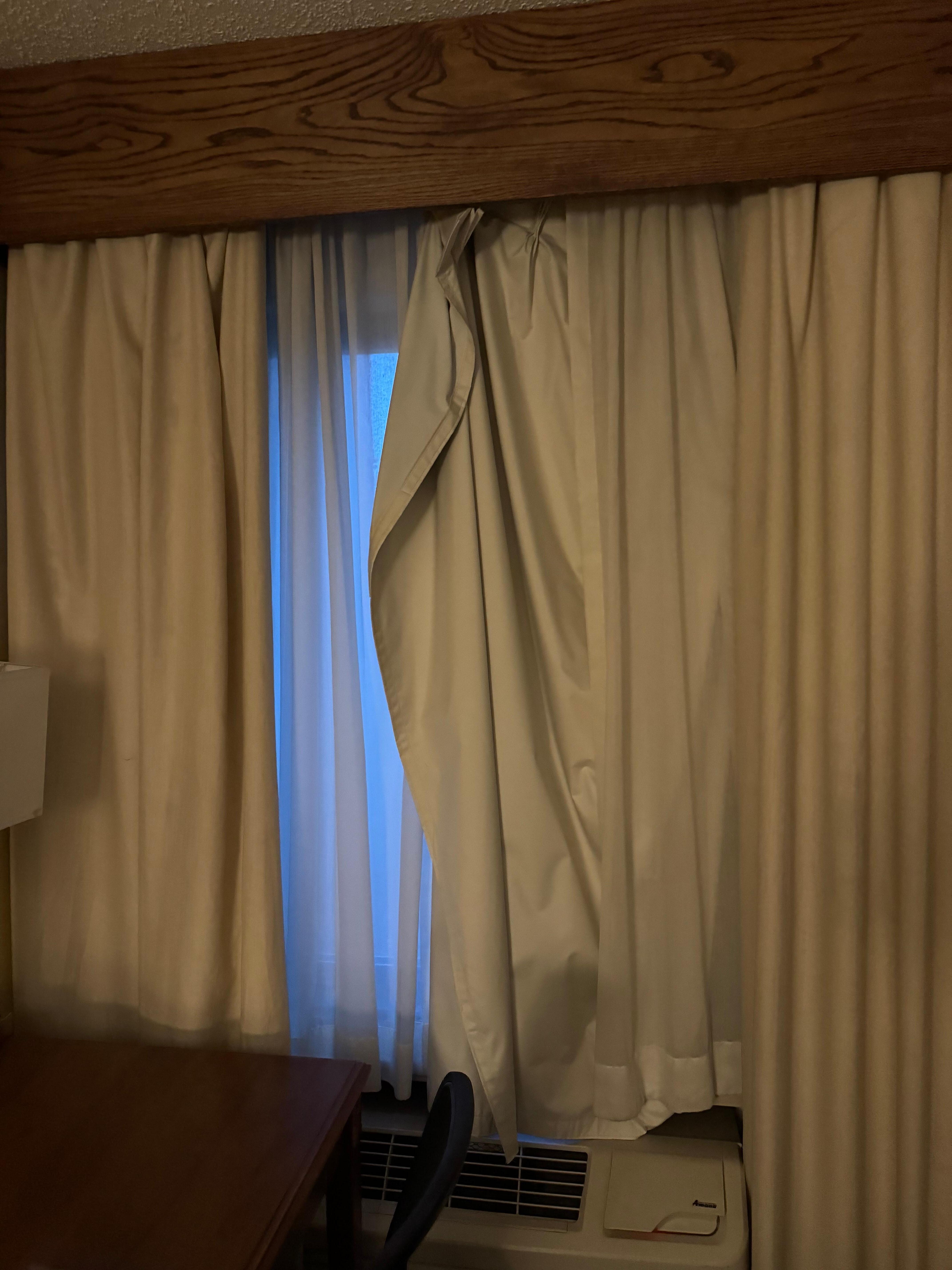 Broken curtain rod