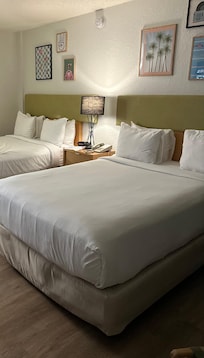 Clean sheets, fun decor.