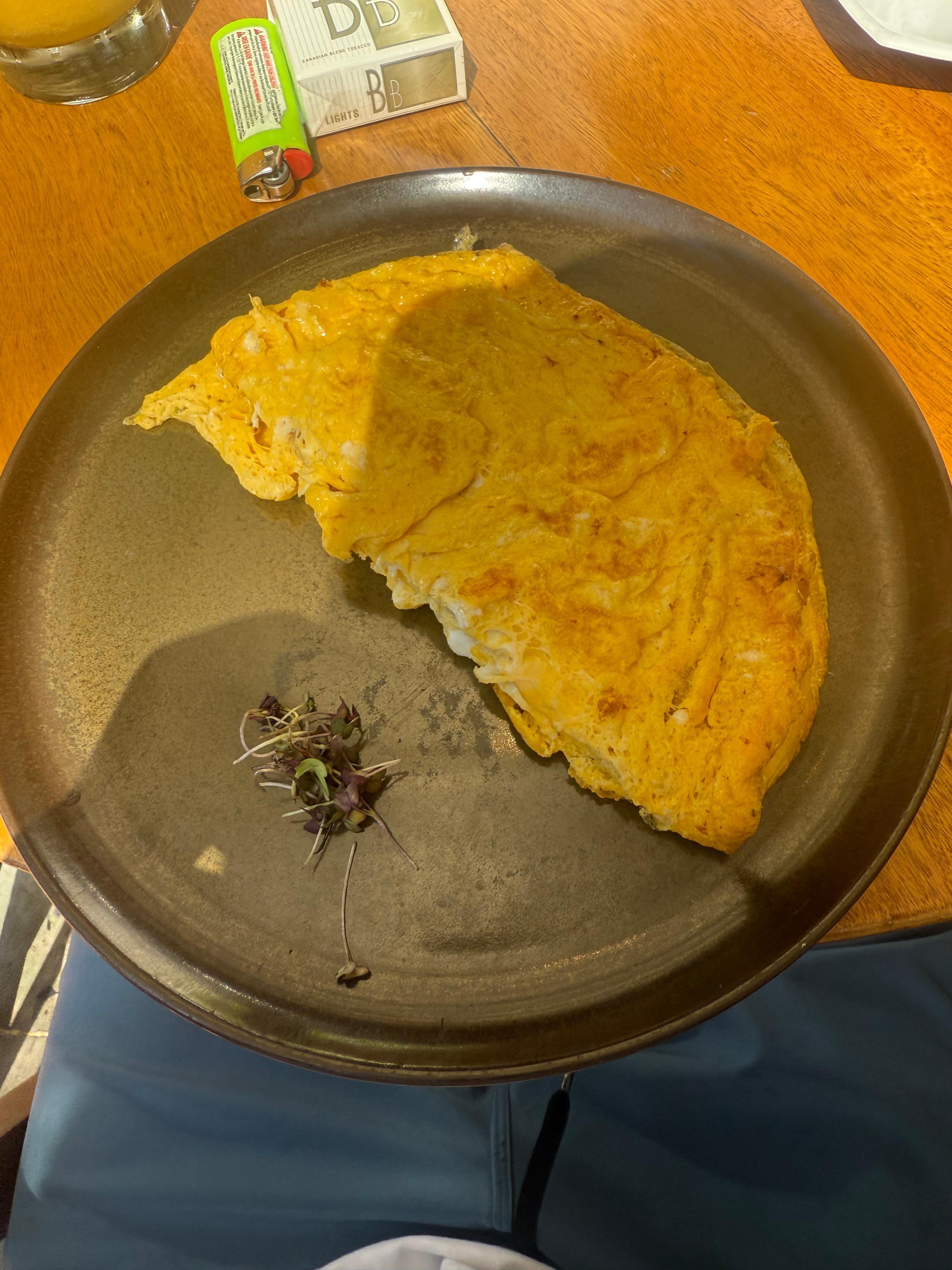 Omelette station, prepared fresh daily, anything you could want in an omelette.