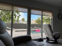 Morning view of the pool