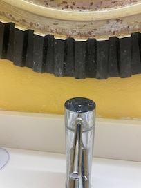 Dirty mirrors bathroom